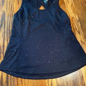 Old Navy Black Celestial Workout Tank Top